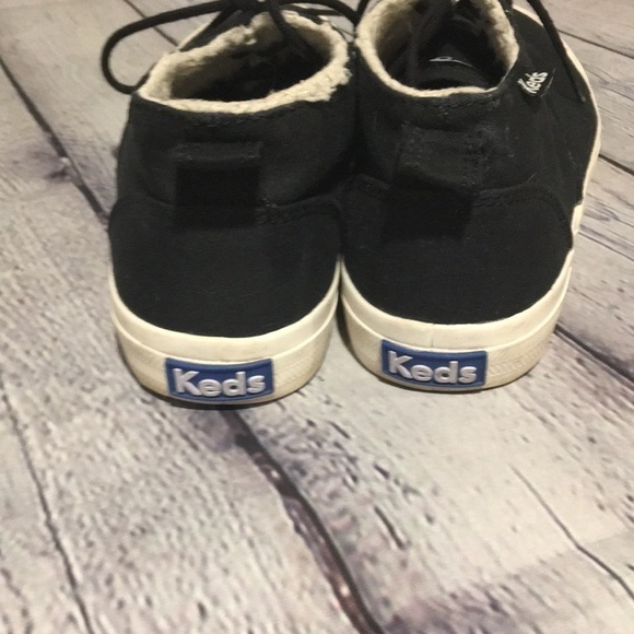 Keds mid tops black lace up sneakers Sz 6.5 - Picture 8 of 8